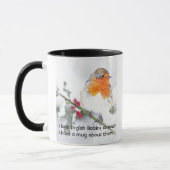 Liebe Englisch Robin Birds so viel Spaß Zitat Tasse (Links)