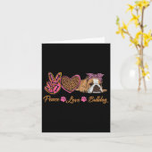 Liebe English Bulldog Fun Puppy Dog Mama Mother's Karte (Gelbe Blume)