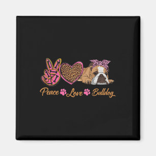 Liebe English Bulldog Fun Puppy Dog Mama Mother's Magnet