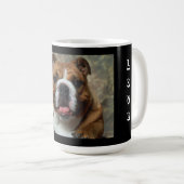 Liebe English Bulldog Welpe Hund Coffee Cup Tasse (VorderseiteRechts)