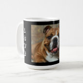 Liebe English Bulldog Welpe Hund Coffee Cup Tasse (Vorderseite Links)