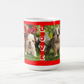Liebe English Bulldog Welpe Hund Coffee Cup Tasse (Mittel)