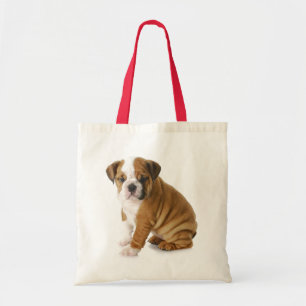 Liebe English Bulldog Welpen Tote Bag Tragetasche