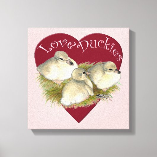 Liebe Entchen Leinwanddruck (Vorderseite)