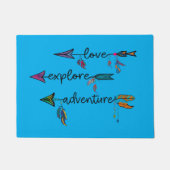 Liebe Entdecken Sie das Adventure Arrow Tribal Boh Fußmatte (Vorderseite)