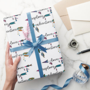Liebe Entdecken Sie das Adventure Arrow Tribal Boh Geschenkpapier