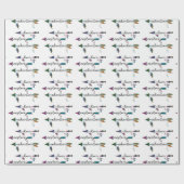 Liebe Entdecken Sie das Adventure Arrow Tribal Boh Geschenkpapier (Flach)