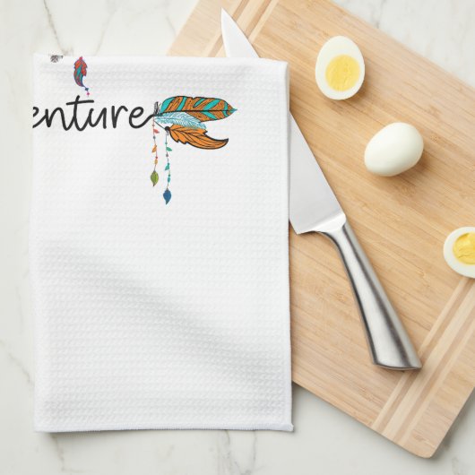 Liebe Entdecken Sie das Adventure Arrow Tribal Boh Geschirrtuch (Viertel Falte)