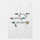 Liebe Entdecken Sie das Adventure Arrow Tribal Boh Geschirrtuch (Vertikal)