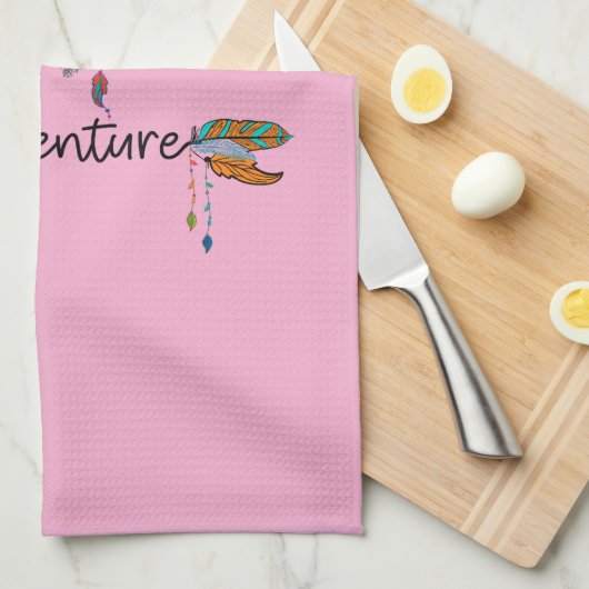 Liebe Entdecken Sie das Adventure Arrow Tribal Boh Geschirrtuch (Viertel Falte)