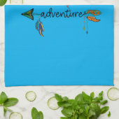 Liebe Entdecken Sie das Adventure Arrow Tribal Boh Geschirrtuch (Gefaltet)