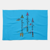 Liebe Entdecken Sie das Adventure Arrow Tribal Boh Geschirrtuch (Horizontal)