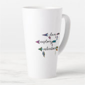 Liebe Entdecken Sie das Adventure Arrow Tribal Boh Milchtasse (Rechte Ecke)