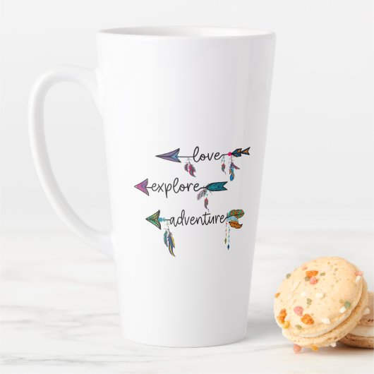 Liebe Entdecken Sie das Adventure Arrow Tribal Boh Milchtasse (Beispiel)
