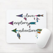 Liebe Entdecken Sie das Adventure Arrow Tribal Boh Mousepad (Mit Mouse)