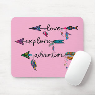 Liebe Entdecken Sie das Adventure Arrow Tribal Boh Mousepad