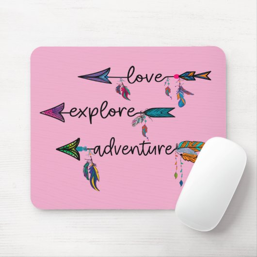 Liebe Entdecken Sie das Adventure Arrow Tribal Boh Mousepad (Mit Mouse)