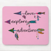 Liebe Entdecken Sie das Adventure Arrow Tribal Boh Mousepad (Vorne)