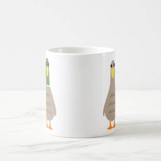 Liebe Enten Custom Initials Valentinstag Kaffeetasse (Mittel)