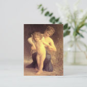 Liebe entwaffnet - Bouguereau Postkarte (Stehend Vorderseite)