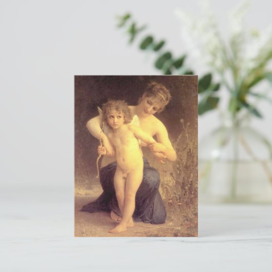 Liebe entwaffnet - Bouguereau Postkarte (Stehend Vorderseite)