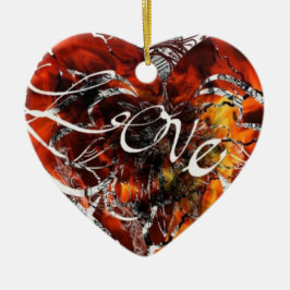 Liebe-Entwurf durch Nathan Robert Simonson Keramik Ornament