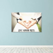 LIEBE EONOR OBEY WEDING FOTO STRETCHED LEINWAND (Insitu (Holzboden))