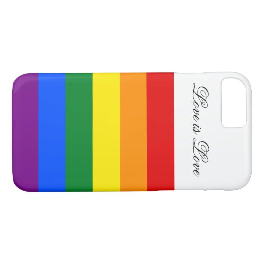 Liebe Equality Rainbow Flag LGBT Lesbischer Gay Pr Case-Mate iPhone Hülle (Rückseite (Horizontal))