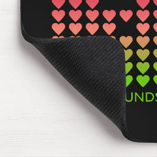 Liebe Equalizer Valentinstag Mousepad (Ecke)