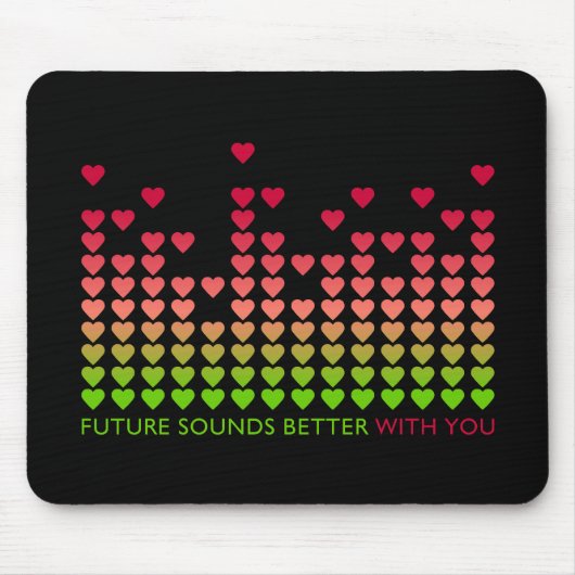 Liebe Equalizer Valentinstag Mousepad (Vorne)