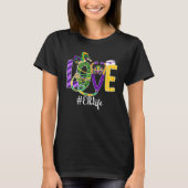 Liebe Er Life Nurse Leopard Mardi Gras Festival Co T-Shirt (Vorderseite)