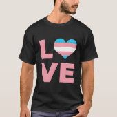 Liebe Er transgender Flag T-Shirt (Vorderseite)