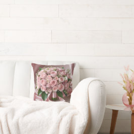 "Liebe erblühen: Ein Bouquet der zeitlosen Romanti Kissen