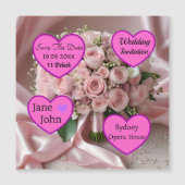 "Liebe erblühen: Ein Bouquet der zeitlosen Romanti Magnetkarte (Vorderseite)