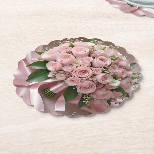 "Liebe erblühen: Ein Bouquet der zeitlosen Romanti Untersetzer (angewinkelt)