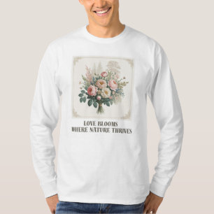 Liebe erblüht in der Natur T-Shirt