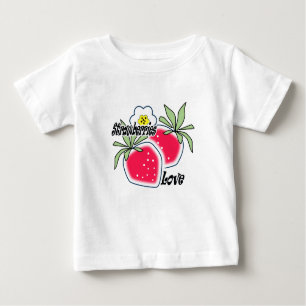 Liebe Erdbeeren. Baby T-shirt