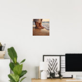 Liebe & Erde: Der Strand von Paare Poster (Heimbüro)