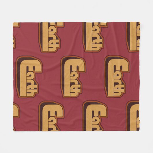 Liebe Erde Fleecedecke (Vorderseite (Horizontal))