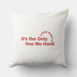 "Liebe Erde: Öko-freundlicher Komfort für einen be Kissen