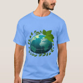 Liebe Erde | Öko Globe | Grüner Planet T-Shirt (Vorderseite)