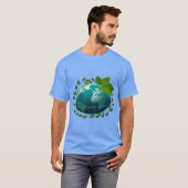Liebe Erde | Öko Globe | Grüner Planet T-Shirt (Vorne ganz)