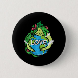 Liebe Erde Planet Umarmung Natur Umwelt Ea Button