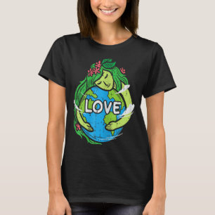 Liebe Erde Planet Umarmung Natur Umwelt Ea T-Shirt