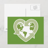 Liebe Erde: Recycle! Postkarte (Vorne/Hinten)