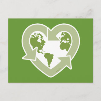 Liebe Erde: Recycle! Postkarte