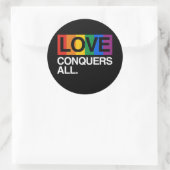 LIEBE ERHÄLT ALLE -.png Runder Aufkleber (Tasche)