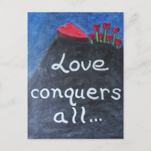 LIEBE ERHÄLT ALLE Valentinische Postkarte