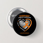 Liebe Erinnerung an die Götzenleukämie Button (Vorne & Hinten)