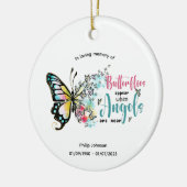 Liebe Erinnerung an einen geliebten Butterfly. bea Keramik Ornament (Links)